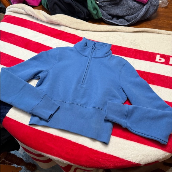 Aritzia Sweaters - Aritzia Blue Half-Zip  in french blue color size S